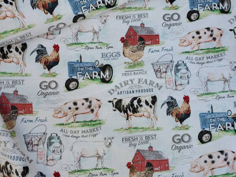 Farm Animal Checkbook Cover Tractor Checkbook Cover Fabric Etsy UK