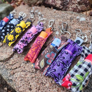 Colorful  Lip Balm Keychain, lip balm case, Lip balm holder, Lip Balm Case