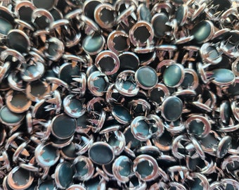 NEW Wholesale Douglas Fir Pearl Snaps, Bulk Dark Green Pearl Snap Fasteners, 100 green snap sets, 11.5 mm Pearl Snaps, western snaps