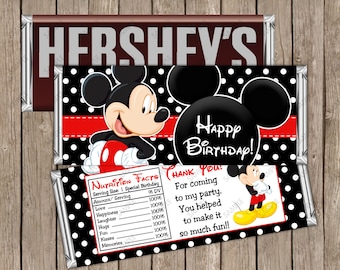 instant download printable red minnie mouse hershey birthday etsy