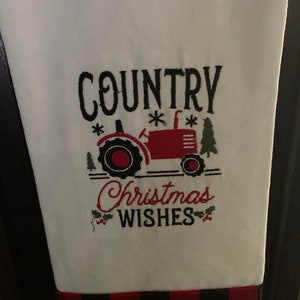 Embroidered kitchen towel