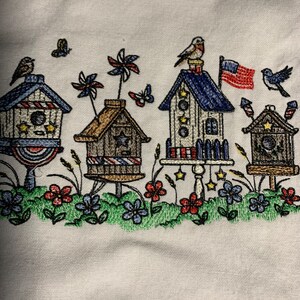 1 embroidered kitchen towel