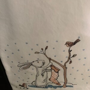 Embroidered kitchen towel