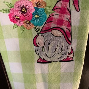 Embroidered kitchen towel