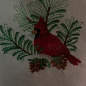 Embroidered kitchen towel