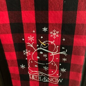 Embroidered kitchen towel
