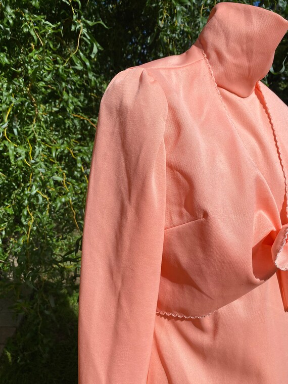 Peach floorlength with half jacket - image 4