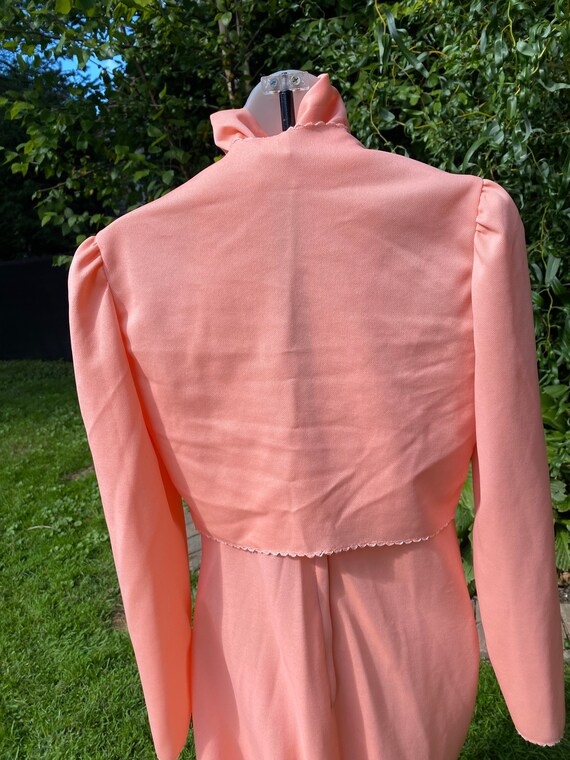 Peach floorlength with half jacket - image 7