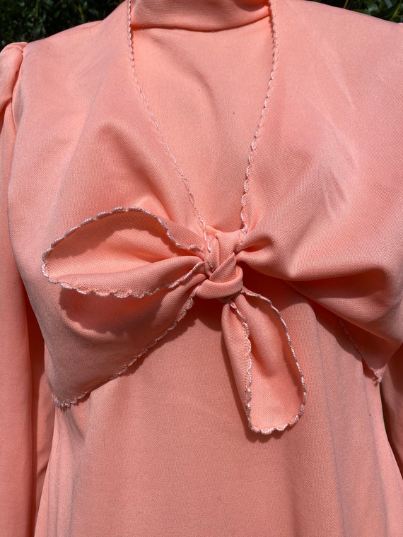 Peach floorlength with half jacket - image 3