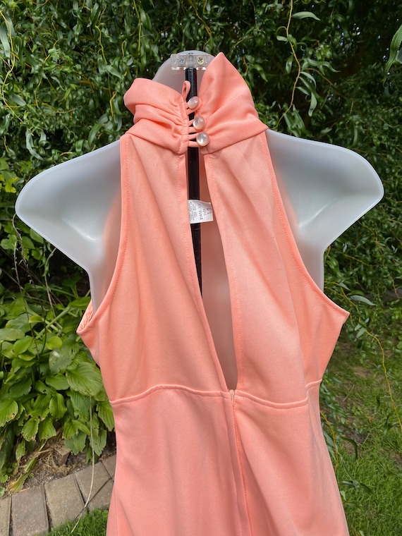 Peach floorlength with half jacket - image 8