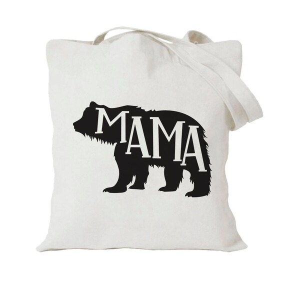 Mother's Day Gift Mama Bear Tote Bag - Mom Tote Bag - Mother's Day Present Under 20 Il_570xn