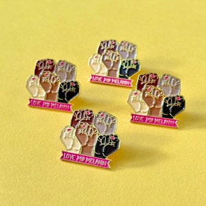 Love My Melanin Pin | Black History Month, Christmas Stocking Stuffer, Women empowerment, Black Girl Magic