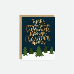 Live Vicariously Through Christmas Movies BOXED SET | Enjoy Delightful Christmas Movie-Themed Cards for Festive Fun