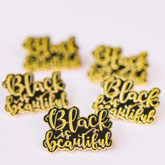 Black Is Beautiful Enamel Pin