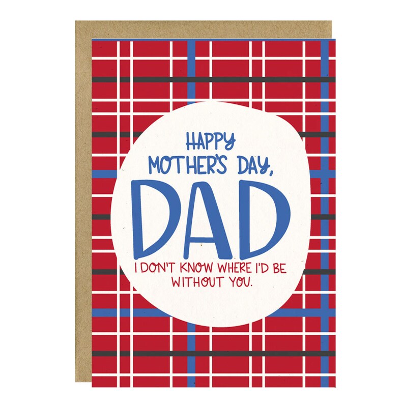 Mother's Day Card for Dad Unique Mother's Day Card - Etsy
