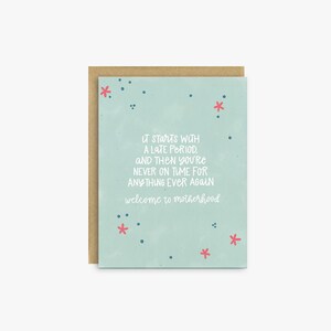 Tarjeta del Día de la Madre "Nunca a tiempo otra vez" / Tarjeta del Primer Día de la Madre, Regalo para Nuevas Mamás