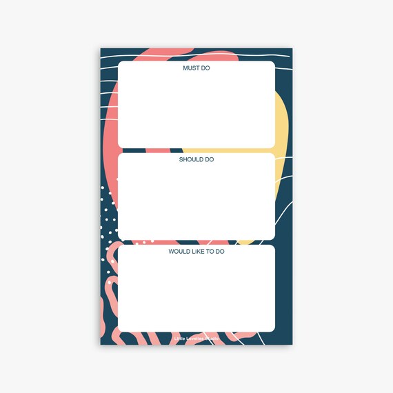 Must Do Notepad Funny Notepad To Do List Desk Pad Writing Pad