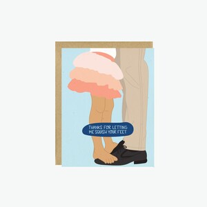 Squish Your Feet Karte | Niedliche Vatertagskarte - Süße Geburtstagskarte für Papa - Alles Gute zum Vatertagskarte -