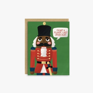 écraser beaucoup de cartes de Noël | Carte de Noël drôle de casse-noisette pour des voeux de vacances
