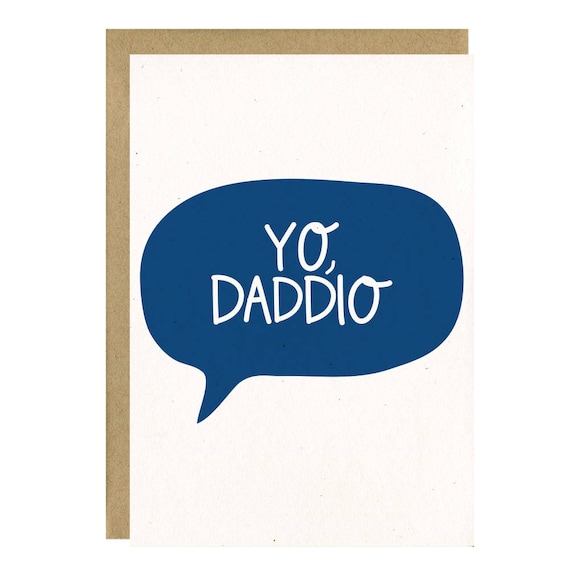 Happy Father's Day Card - Awesome Dad Card - Dad Birthday Card - Yo Daddio Card Il_570xn