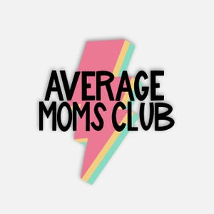 Durschnitt Moms Club Wasserdichter Vinyl-Aufkleber | Laptop Aufkleber, Wasserflasche Aufkleber