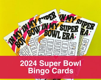 Super Bowl Bingo - Super Bowl Printable - Super Bowl Party - Super Bowl Games - Super Bowl Download