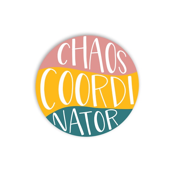Water Bottle Sticker for Mom - Tumbler Decal for Mom - Chaos Coordinator Sticker - Gift for Mom Il_570xn