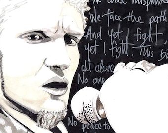 Layne Staley Giclée print  / Alice in Chains / Mad Season / Grunge icons / fan art print