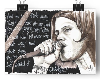 Shannon Hoon Giclée print / Blind Melon / Music Icon / Wall art print
