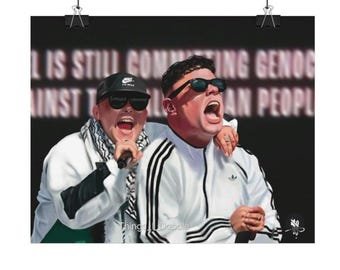 Kneecap wall art print / Mo Chara / Móglaĺ Bap / Irish Rap Music Icon / Wall art print
