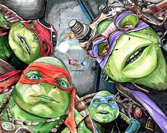 TMNT / Teenage Mutant Ninja Turtles / tmnt turtle art print