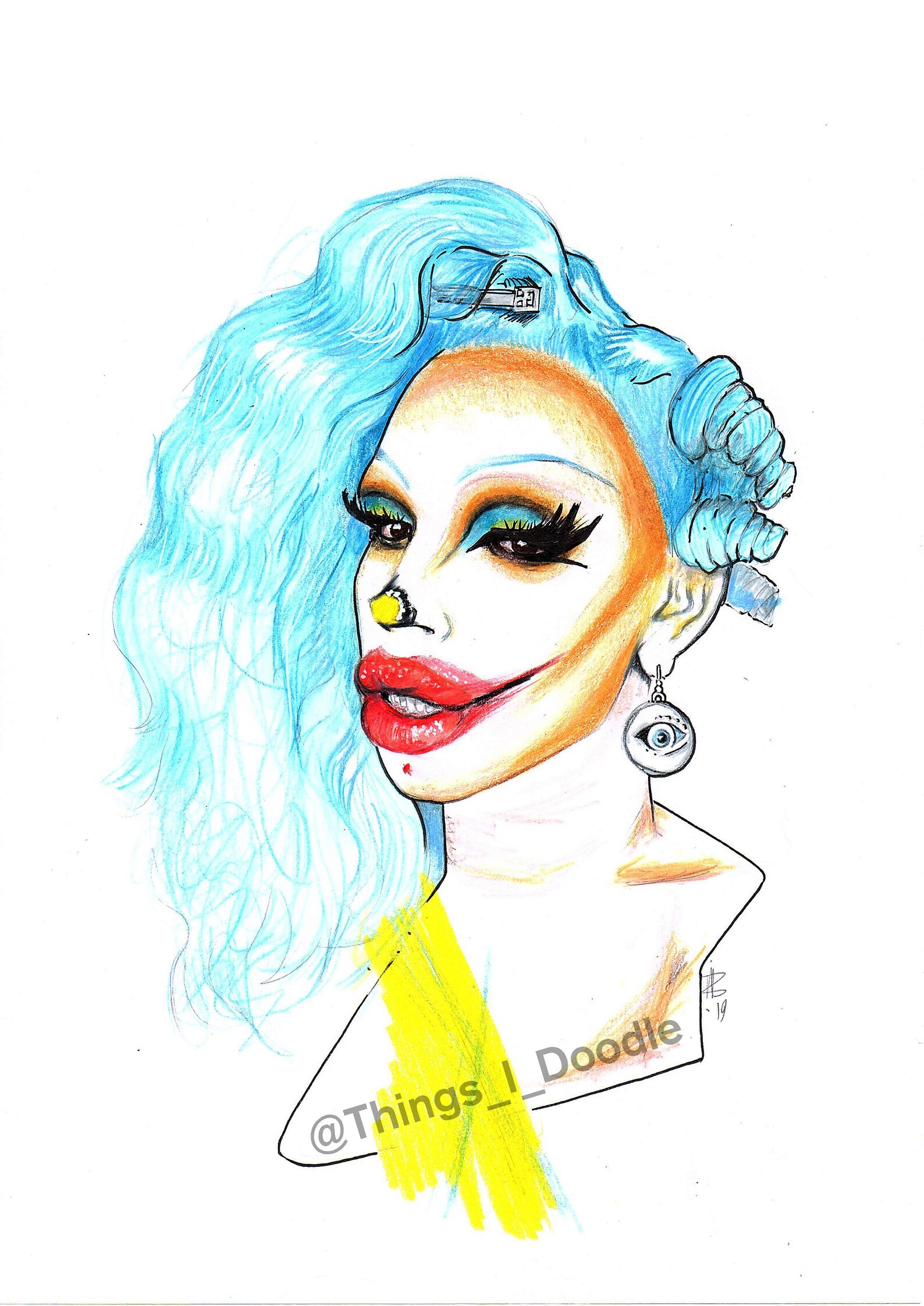 Yvie Oddly / Drag Queen Fan Art / Ru Paul’s Drag Race | Etsy