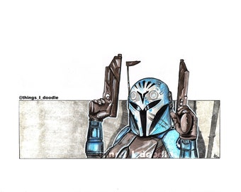 Bo-Katan Kryze / Mandalorian / Mando / Star Wars Fan Art Print