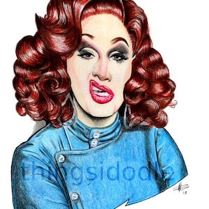 Jinkx Monsoon Fan Art Print / RuPauls Drag Race / Drag Queen /Drag Queen Art