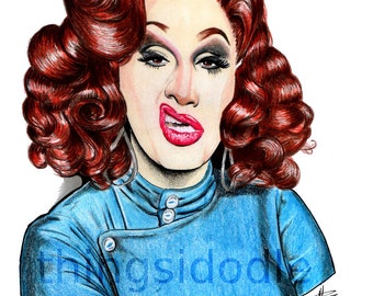 Jinkx Monsoon Fan Art Print / RuPauls Drag Race / Drag Queen /Drag Queen Art