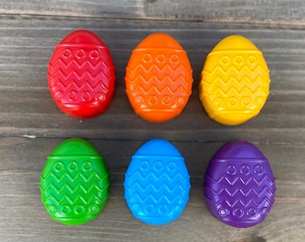 Easter Egg Crayons 10 - Easter Egg Party Favors - Kids Easter Gifts - Kids Easter Basket Stuffers - Easter Gifts For Kids - Kids Party Favor
