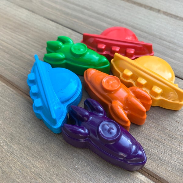 Outer Space Crayons Set of 10 - Rocket Party Favors - Gifts For Kids - Kids Birthday Gifts - Outer Space Party Favors - Kids Party Favors