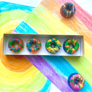 Donut Crayons - Donut Party Favors - Kids Gifts - Gifts For Kids - Stocking Stuffers For Kids - Kids Party Favors - Easter Basket Stuffers