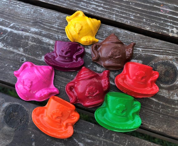 Tea pot and Tea cup crayons set of 40 - Tea Party Favors - Tea Party - Tea Party Birthday - Party Favors - Girls Tea Party Favors - Crayons Il_570xn