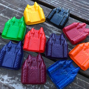 Castle Crayons 20 Castle Party Favors Princess Party Favors Kids Party Favors Class Party Favors Shaped Crayons Gifts For Kids image 6