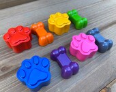 Puppy Paw Print & Bone Crayons 20 Dog Party Favors - Puppy Party Favors - Puppy Dog Birthday Party - Kids Party Favors - Class Party Favors Il_170x135