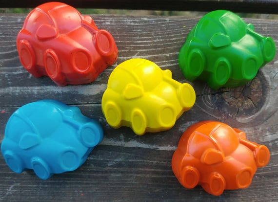 Car Crayons set of 20 - Car Birthday Party Favors - Cars Party Favors - Kids Party Favors - Kids Car Gifts - Shaped Crayons - Birthday Treat Il_570xn