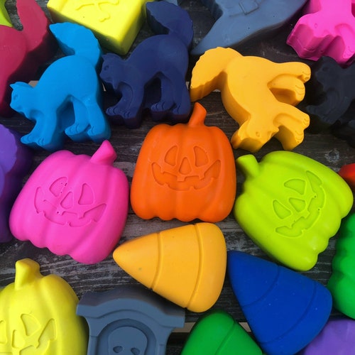 Halloween Crayons Halloween Treats Halloween Gifts for Etsy