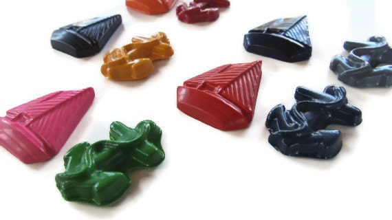 Sailboat and Anchor Crayon Set Of 40 - Sailboat Crayons - Anchor Crayons - Sailboat Party Favors - Sailboat Party - Nautical Party Favors Il_570xn
