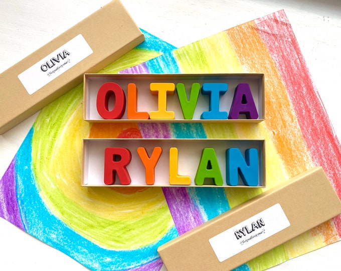 NAME Crayons - Personalized Gifts For Kids - Classroom Party Favors - Gifts For Her - Gifts For Him - Gifts For Kids - Kids Party Favors