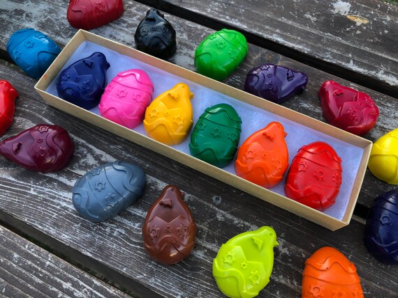 Easter Egg Crayons - Easter Basket Stuffers - Kids Gifts - Easter Gifts For Kids - Shaped Crayons - Easter Party Favors - Easter Crayons Il_570xn