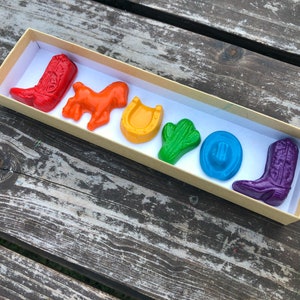 Cowboy Crayons Western Party Favors Gifts For Kids Cowboy Party Favors Stocking Stuffers Cowgirl Party Favors Kids Party Favor image 3