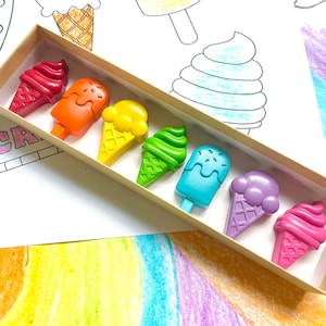 Crayons de crème glacée Cotillons de crème glacée Cadeaux pour les enfants Bas de Noël Panier de Pâques Cadeaux de la Saint-Valentin pour les enfants image 2