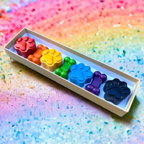 Puppy Dog Crayons - Puppy Party Favors - Kids Gifts - Stocking Stuffers - Kids Birthday Gifts - Easter Basket Stuffers - Kids Party Favors