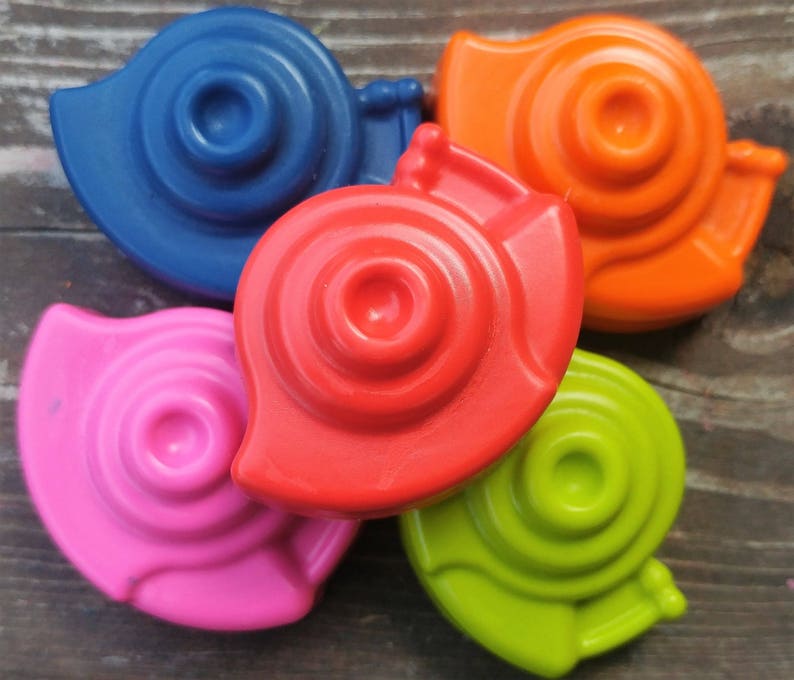 Snail Party Garden Party Snail Crayons set of 40 Kids Gifts Garden Party Favors Bug Crayons Snail Party Favors Garden Gifts